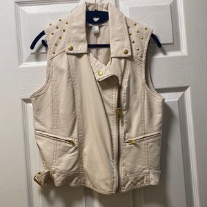 Forever 21 zipper vest with studs | M
